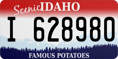 ID license plate I628980
