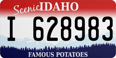 ID license plate I628983