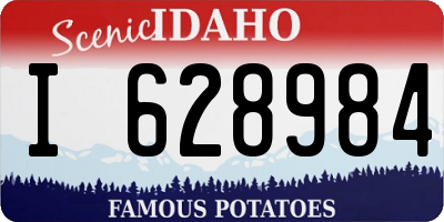 ID license plate I628984