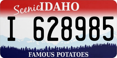 ID license plate I628985