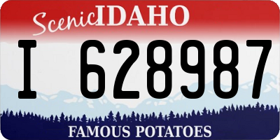 ID license plate I628987