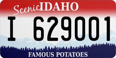 ID license plate I629001