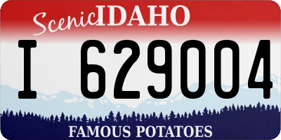 ID license plate I629004