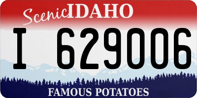 ID license plate I629006