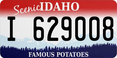 ID license plate I629008
