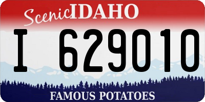 ID license plate I629010