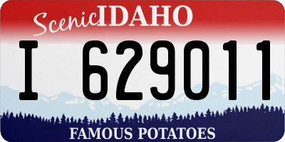 ID license plate I629011
