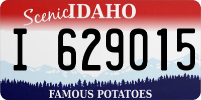 ID license plate I629015