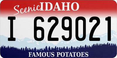 ID license plate I629021