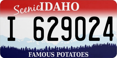 ID license plate I629024