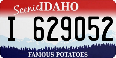 ID license plate I629052