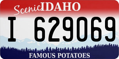 ID license plate I629069