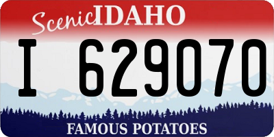 ID license plate I629070