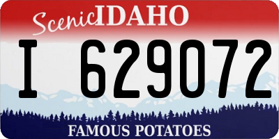 ID license plate I629072