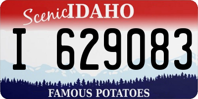 ID license plate I629083