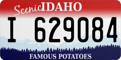 ID license plate I629084