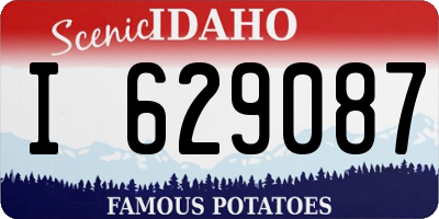 ID license plate I629087