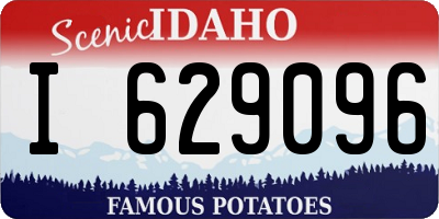 ID license plate I629096