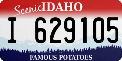 ID license plate I629105