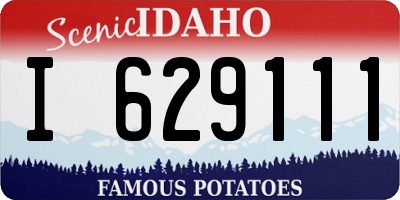 ID license plate I629111