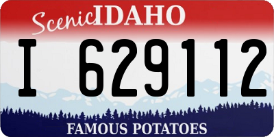 ID license plate I629112