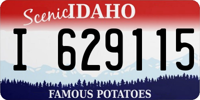 ID license plate I629115