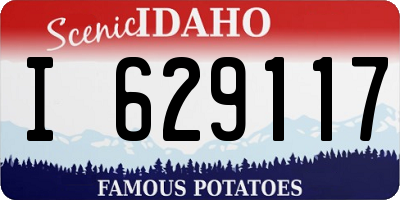 ID license plate I629117