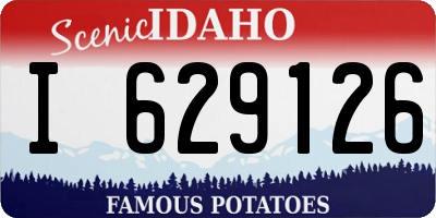 ID license plate I629126