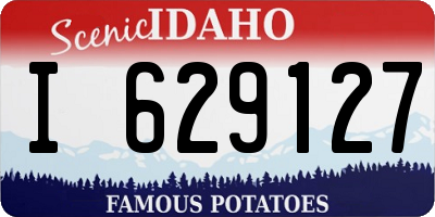 ID license plate I629127