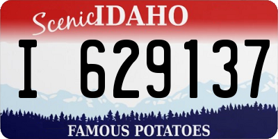 ID license plate I629137