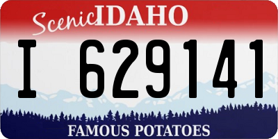 ID license plate I629141