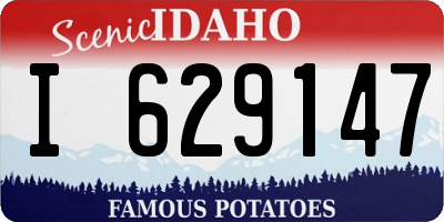 ID license plate I629147