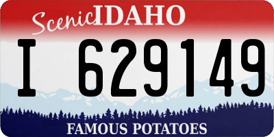 ID license plate I629149
