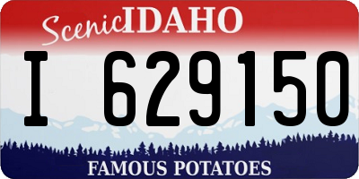 ID license plate I629150