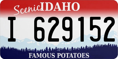 ID license plate I629152