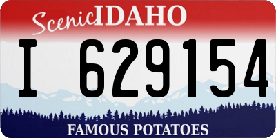 ID license plate I629154