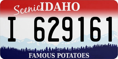 ID license plate I629161