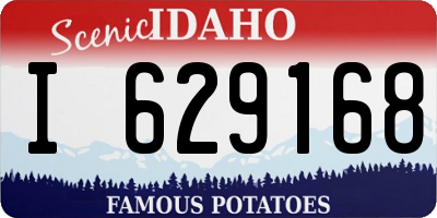 ID license plate I629168