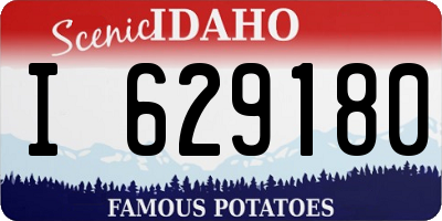 ID license plate I629180
