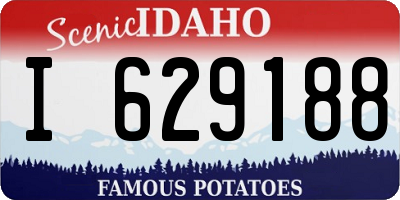 ID license plate I629188