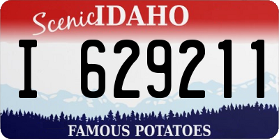 ID license plate I629211