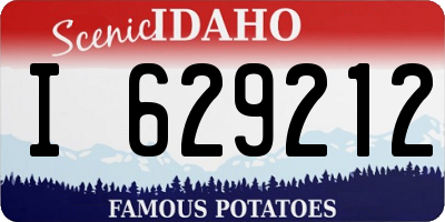 ID license plate I629212