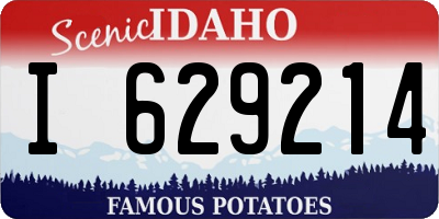 ID license plate I629214