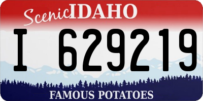 ID license plate I629219
