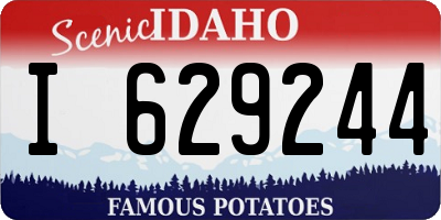 ID license plate I629244