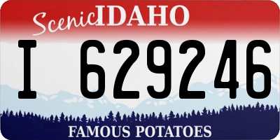 ID license plate I629246
