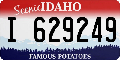 ID license plate I629249