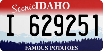 ID license plate I629251