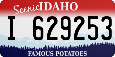 ID license plate I629253