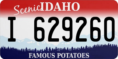 ID license plate I629260